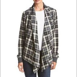 Columbia Flannel Wrap Cardigan
